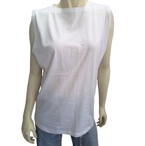 Zella White Muscle Tank Top NWOT